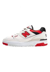 New Balance - 550 - BB550VTB - Color: White-Cream-Red - Size: 8.0 UK