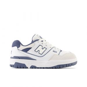 New Balance Kids' 550 in White/Blue Synthetic