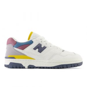 New Balance Unisex 550 in White/Pink/Orange Leather