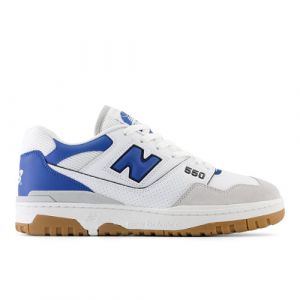 New Balance Unisex 550 in White/Blue/Grey Leather