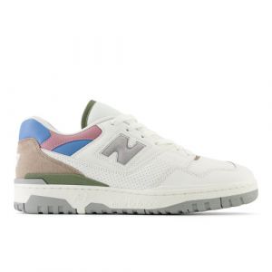 New Balance Unisex 550 in White/Blue/Green Leather