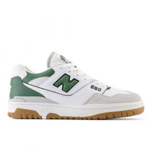 New Balance Unisex 550 in White/Green/Grey Leather