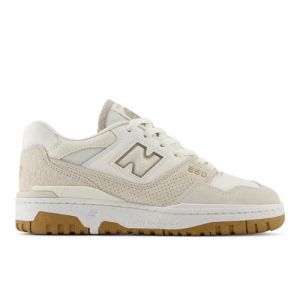 New Balance Women's 550 in White/Beige Leather