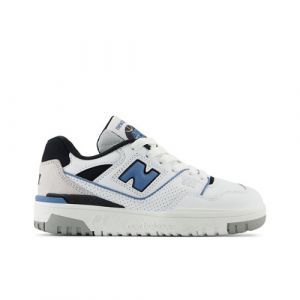 New Balance Kids' 550 in White/Blue Synthetic