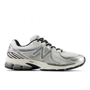 New Balance Unisex 860v2 in White/Grey Synthetic