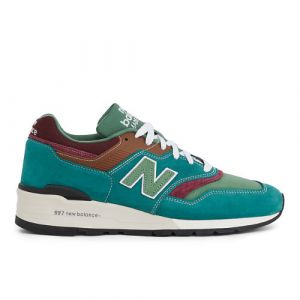 New Balance Unisex Made in USA 997 in Green Suede/Mesh