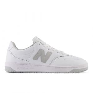 New Balance Unisex BB80 in White/Grey Leather