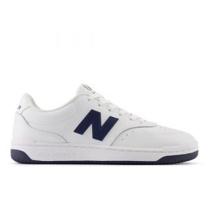 New Balance Unisex BB80 in White/Blue Leather