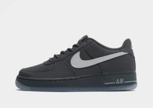 NIKE Air Force 1 GS Great School Trainers Sneakers Fashion Shoes FV3980 (Anthracite/Cool Grey/Reflect Silver 001) Size UK4 (EU36.5)