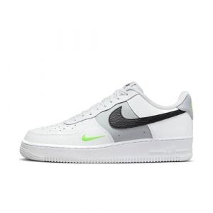 NIKE Air Force 1 '07 Women's Trainers Sneakers Fashion Shoes FQ2204 (White/Volt/Wolf Grey/Black 100) UK6 (EU39)