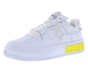 NIKE Air Force 1 Fontanka White Leather Trainers Sneakers Shoes DA7024 (White/Photon Dust/Opti Yellow/Summit White 101) (Numeric_5)