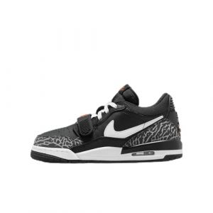 NIKE Air Jordan Legacy 312 Low GS Grade School Fashion Trainers Sneakers Shoes CD9054 (Black/Wolf Grey/Safety Orange/White 018) Size UK5 (EU38)