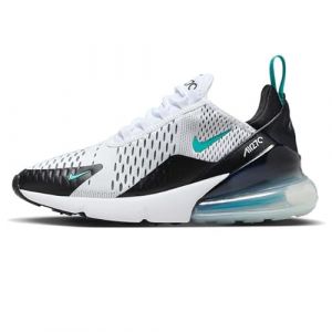 NIKE Air Max 270 Women's Trainers Sneakers Fashion Shoes AH6789 (White/Black/Metallic Silver/Dusty Cactus 115) UK6.5 (EU40.5)