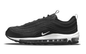 NIKE Air Max 97 Women's Trainers Sneakers Fashion Shoes DH8016 (Black/Black/White 001) UK4 (EU37.5)