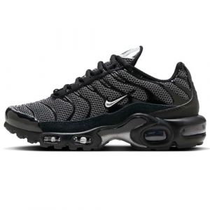 NIKE Air Max Plus Women's Trainers Sneakers Fashion Shoes DQ0850 (Black/Turquoise Blue/Metallic Silver 001) UK5 (EU38.5)