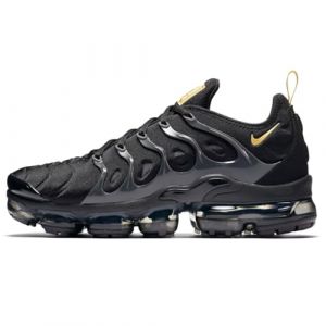 NIKE Air Vapormax Plus Men's Trainers Sneakers Shoes BQ5068 (Black/Anthracite/Metallic Gold 001) UK6 (EU40)