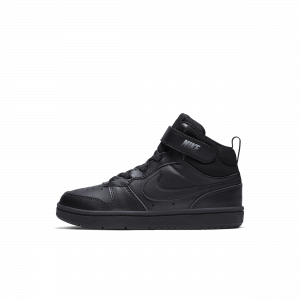 Nike Court Borough Mid 2 Younger Kids' Shoes - Black