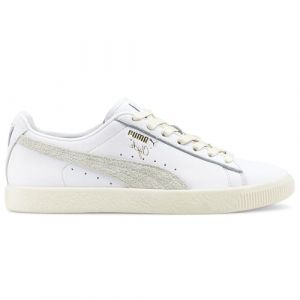 PUMA Mens Clyde Base Lace Up Sneakers Casual Casual - White