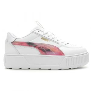 PUMA Women's Karmen Rebelle Vivid Dream White-Fuchsia Purple-Gold (393018 01)