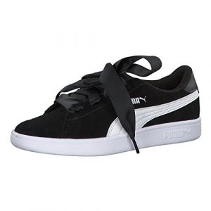 Puma Girls Smash v2 Ribbon Jr Trainers