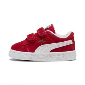 PUMA Baby Unisex Suede Classic Sneakers Trainers for All Time Red-PUMA White Infant UK Size 4