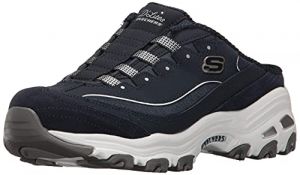 Skechers Sport Women's D'Lites Navy/White Slip-On Mule Sneaker 9.5 W US