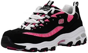 Skechers Women's DLites Interlude Sneaker Black/Pink