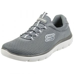 Skechers Summits Mens Slip On Sneakers Charcoal 10.5 W