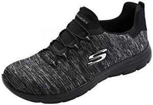 Skechers Women's Summits-Quick Getaway Black/Black Sneaker 8.5 W US