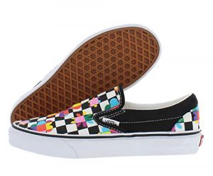 Vans Classic Slip On Floral Checkerboard Sneakers