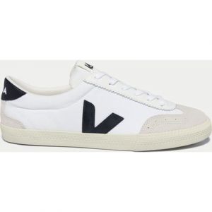 VEJA Women's Volley Canvas Trainers - White Black -  Size: UK 8