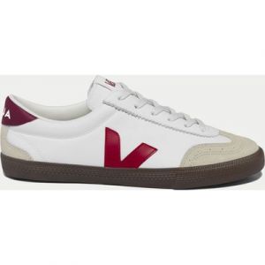 VEJA Women's Volley Leather Trainers - White Pekin Bark -  Size: UK 8