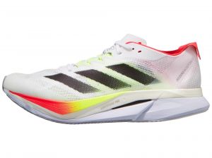 adidas Adizero Boston 12 Men's Shoes White/Lucid Red