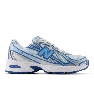 New Balance Unisex 740 in Blue/White Suede/Mesh