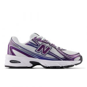 New Balance Unisex 740 in Purple/White/Black Suede/Mesh