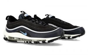 NIKE Air Max 97 Men's Fashion Trainers Sneakers Shoes DQ3955 (Black/Dark Obsidian/Pure Platinum/University Blue 001) UK11.5 (EU47)