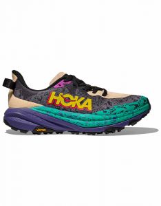 Hoka - Trail running shoes - Speedgoat 6 M Oatmeal/Mountain Iris for Men 