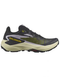 Salomon - Trail running shoes - Genesis W Black/Sulphur Spring/Orchid Petal for Women 