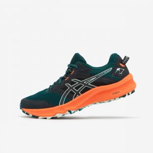 Men's Trail Running Shoes. Asics Trabuco Terra 2 - Black/green/orange