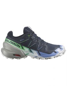 Salomon - Trail running shoes - Speedcross 6 Gtx W Carbon/Provence/White for Women 