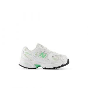 New Balance Infants' 530 BUNGEE in White/Green Synthetic