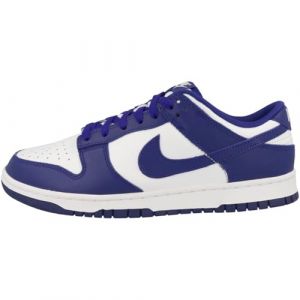 NIKE Dunk Low Retro Men's Trainers Sneakers Shoes DV0833 (White/University Red/Concord 103) UK9 (EU44)