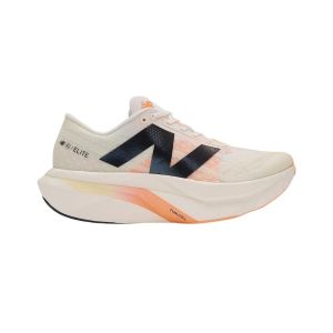 New Balance FuelCell SuperComp Elite v4 White Orange SS25 Women's Sneakers