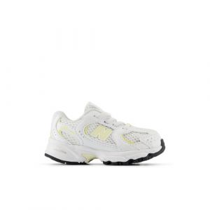 New Balance Infants' 530 BUNGEE in White/Beige Synthetic