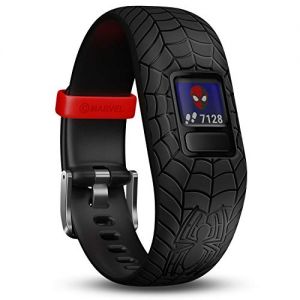 Garmin vivofit Jr. 2 - Marvel Spider-Man Fitness Activity Tracker for Kids - Adjustable Band - Black