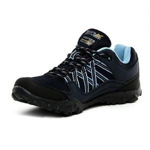 Regatta Womens Edgepoint III Low Rise Walking Shoes - Black/Blue - 3 UK