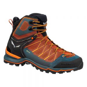 Salewa Mtn Trainer Lite Mid Goretex Mountaineering Boots Orange,Blue Man