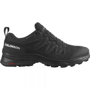 Salomon X-ward Leather Goretex Hiking Shoes Black Woman