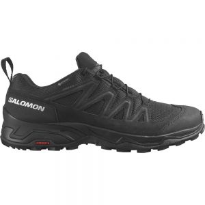 Salomon X-ward Leather Goretex Hiking Shoes Black Man