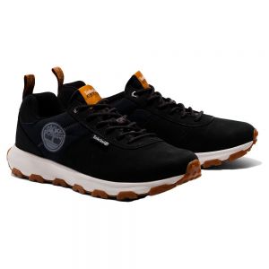 Timberland Winsor Trail Low Leather Hiking Shoes Black Man